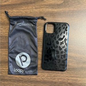 IPhone 11 Pro Max Loopy Black Leopard With Soft Case